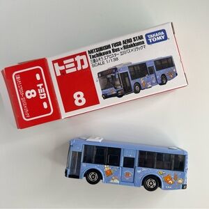 Rilakkuma Tachikawa Space Print Bus 2017 Takara Tomy Japan Collectible NEW NIB